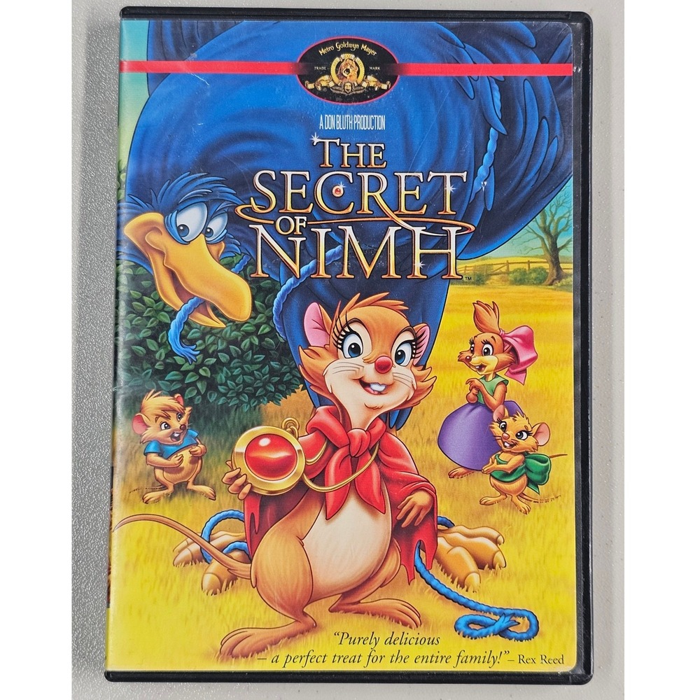 The Secret of NIMH DVD 1982 Don Bluth Animated Fantasy Movie MGM Kids G Rating